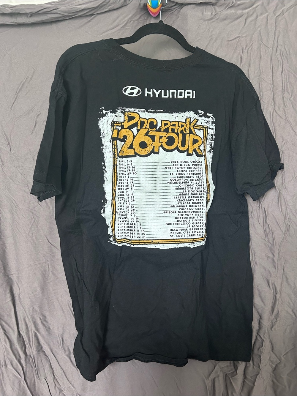 Pittsburgh Pirates Black Graphic Tee - Picture 2 of 2